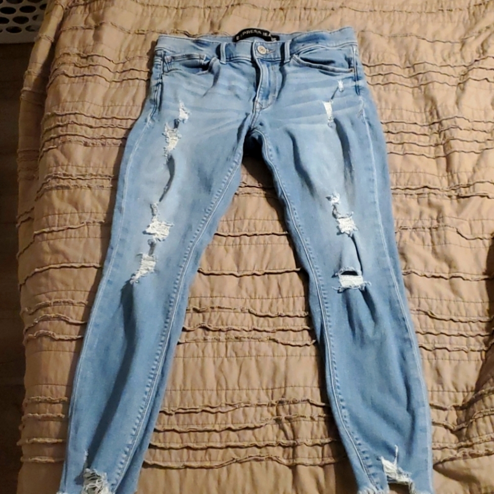 Express ultimate stretch ankle legging